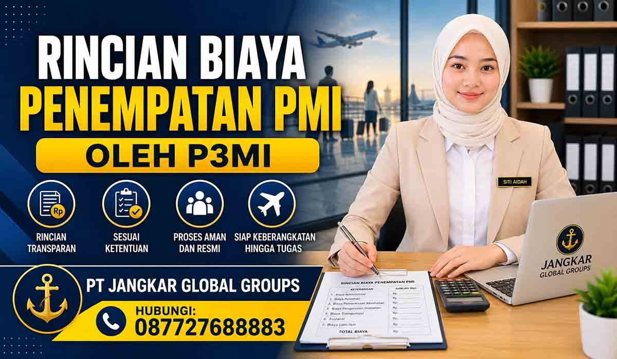 Rincian Biaya Penempatan PMI oleh P3MI