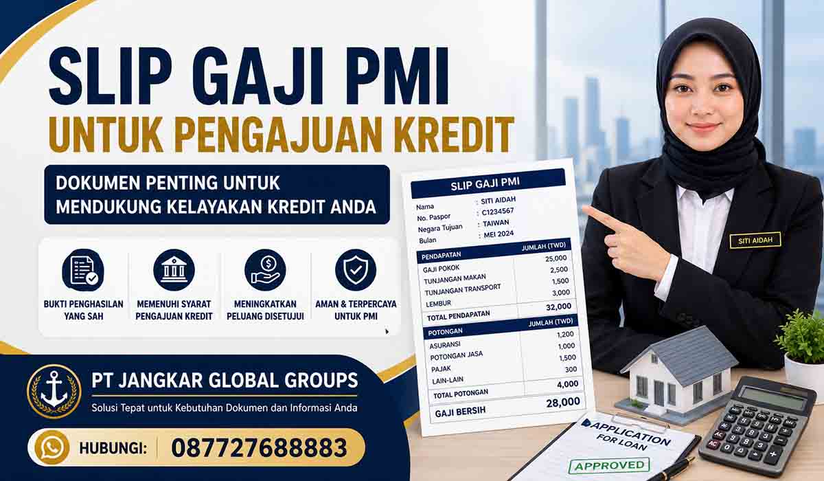 Slip Gaji PMI untuk Pengajuan Kredit