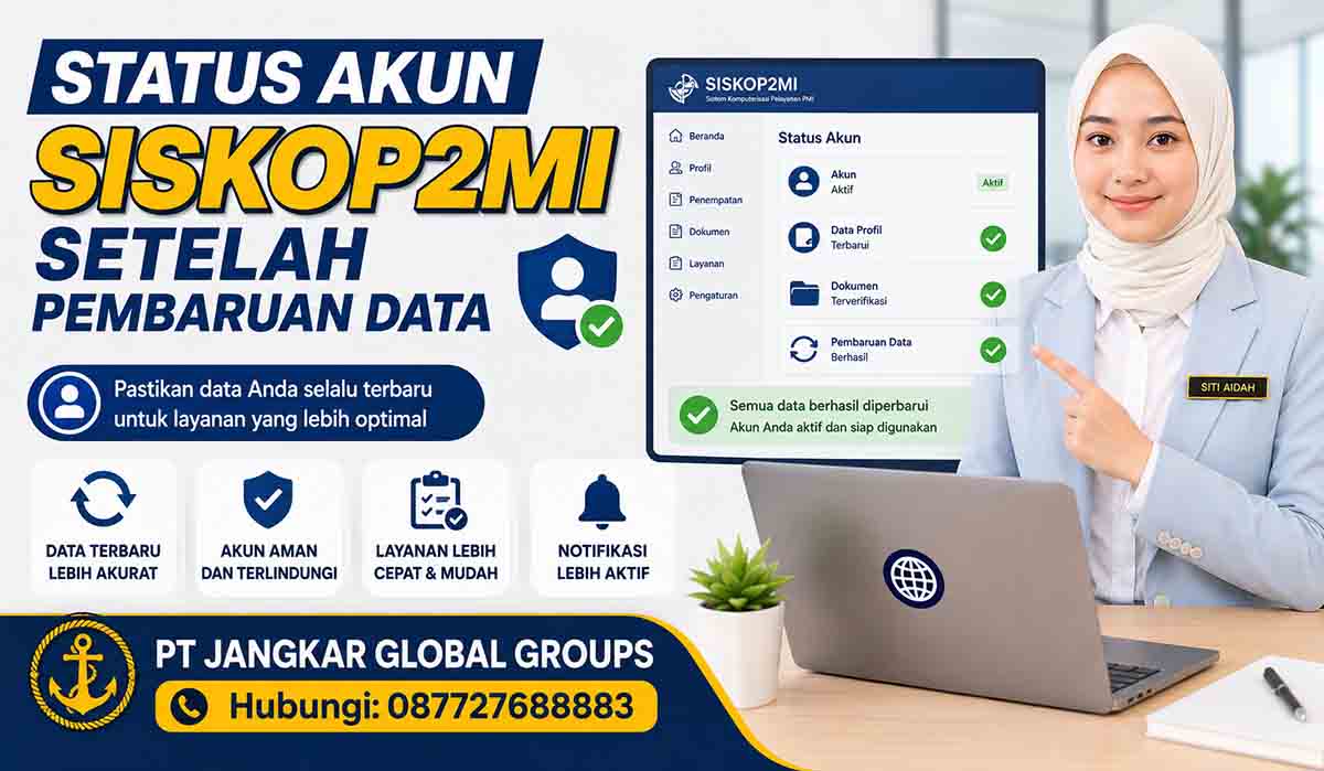 Status Akun SISKOP2MI Setelah Pembaruan Data