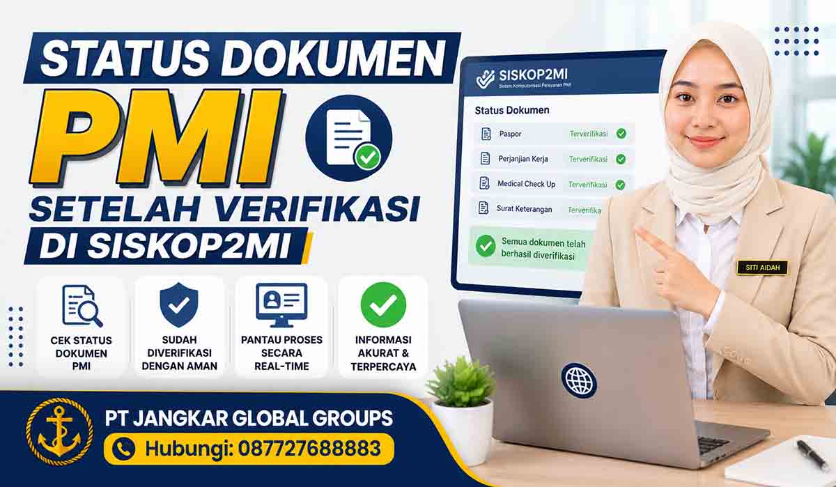 Status Dokumen PMI Setelah Verifikasi di SISKOP2MI