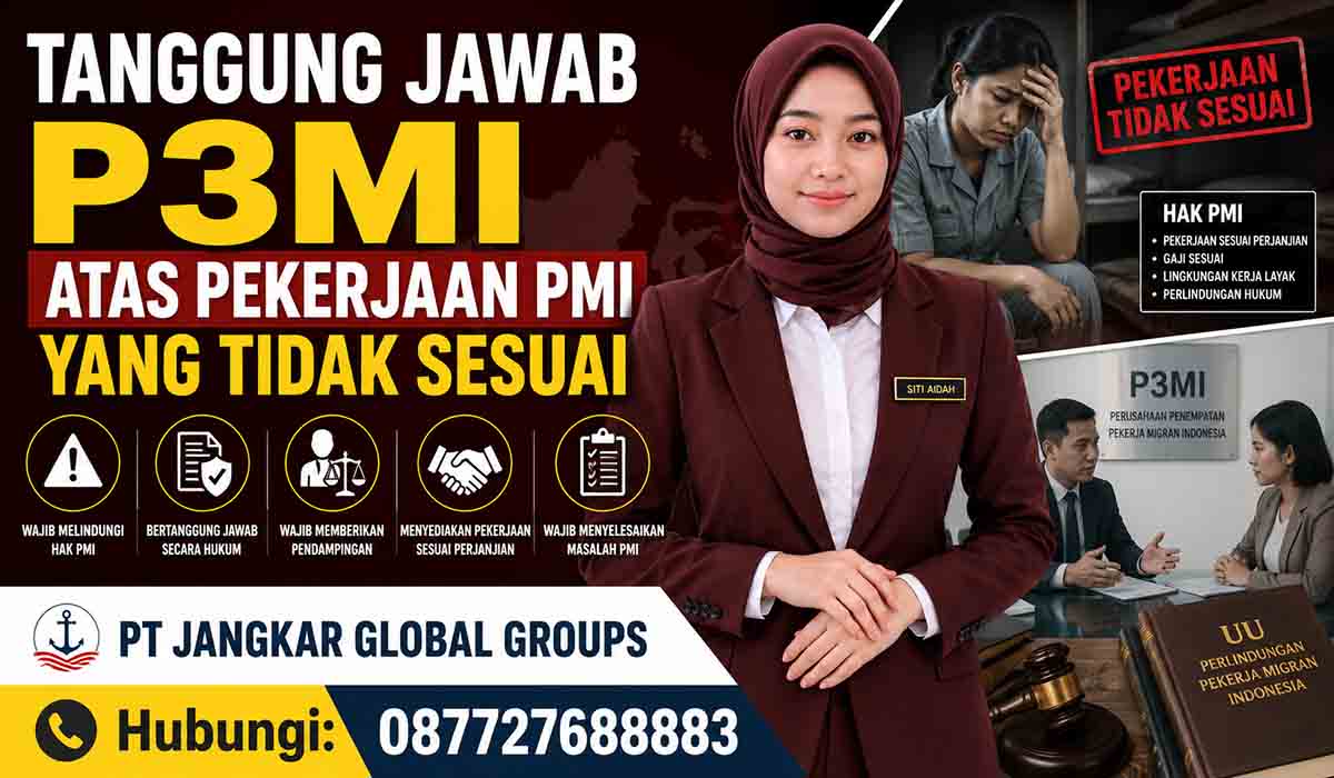 Tanggung Jawab P3MI atas Pekerjaan PMI yang Tidak Sesuai