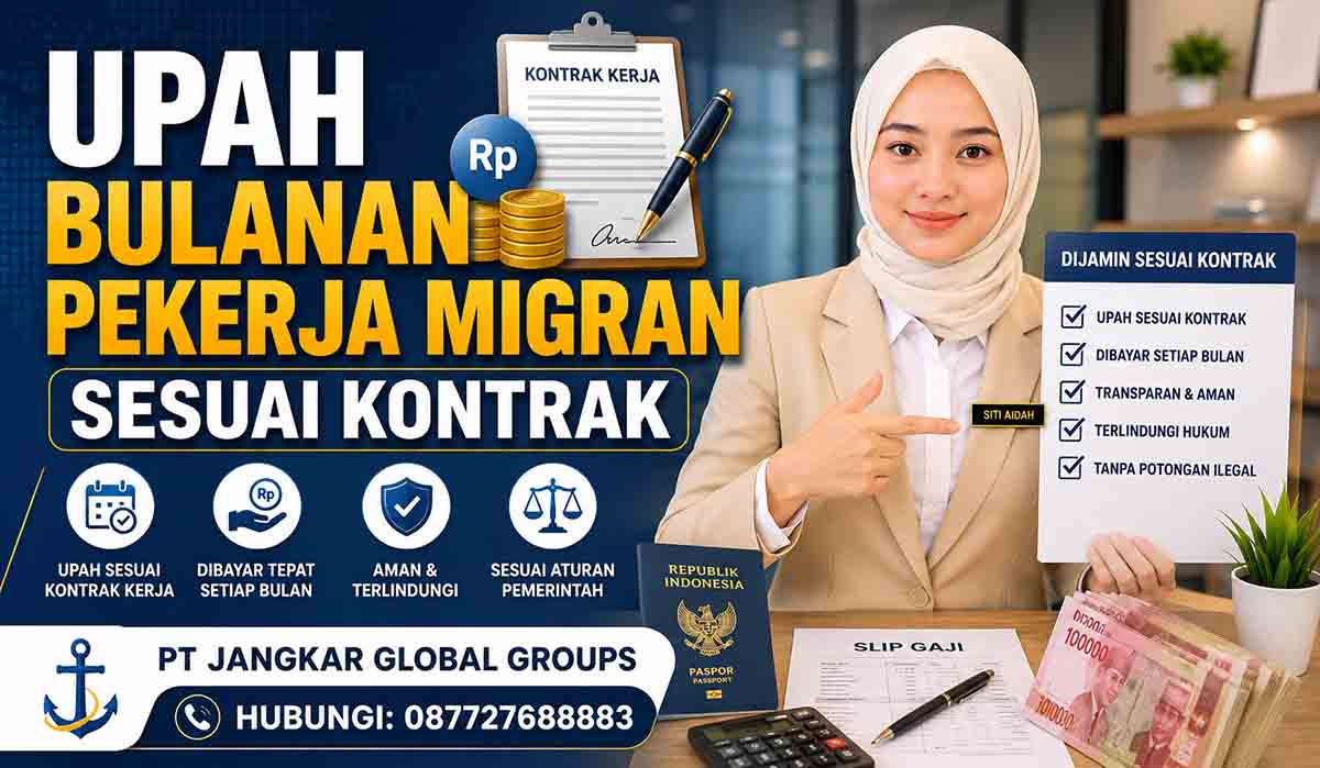 Upah Bulanan Pekerja Migran Sesuai Kontrak