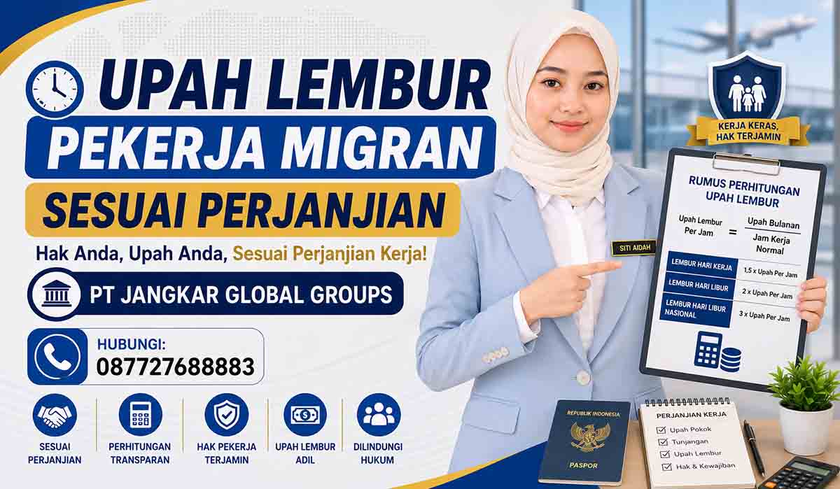 Upah Lembur Pekerja Migran Sesuai Perjanjian