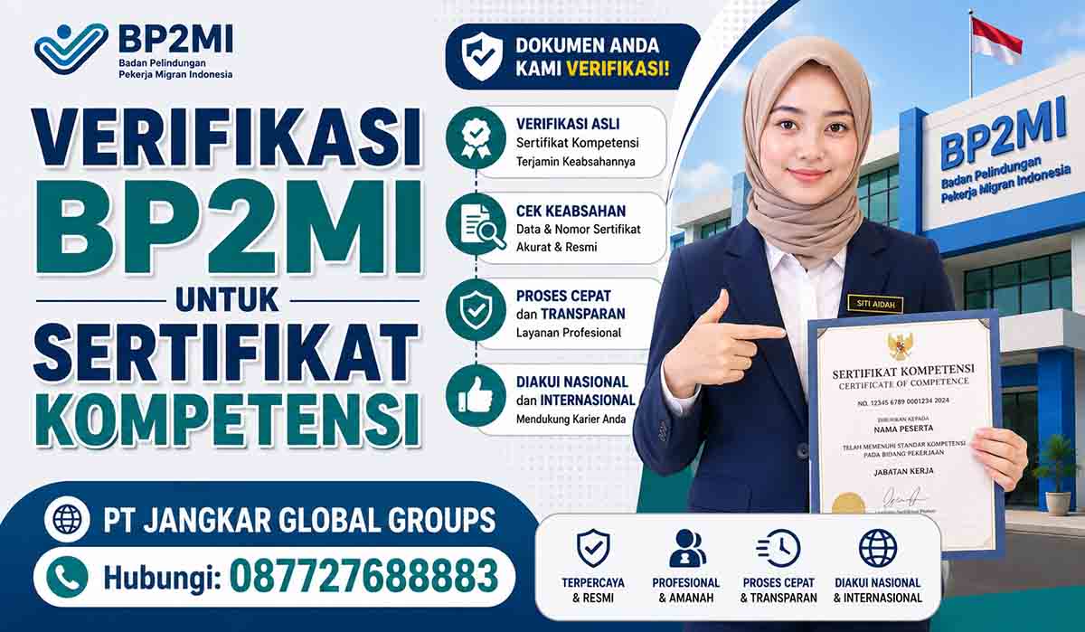 Verifikasi BP2MI untuk Sertifikat Kompetensi