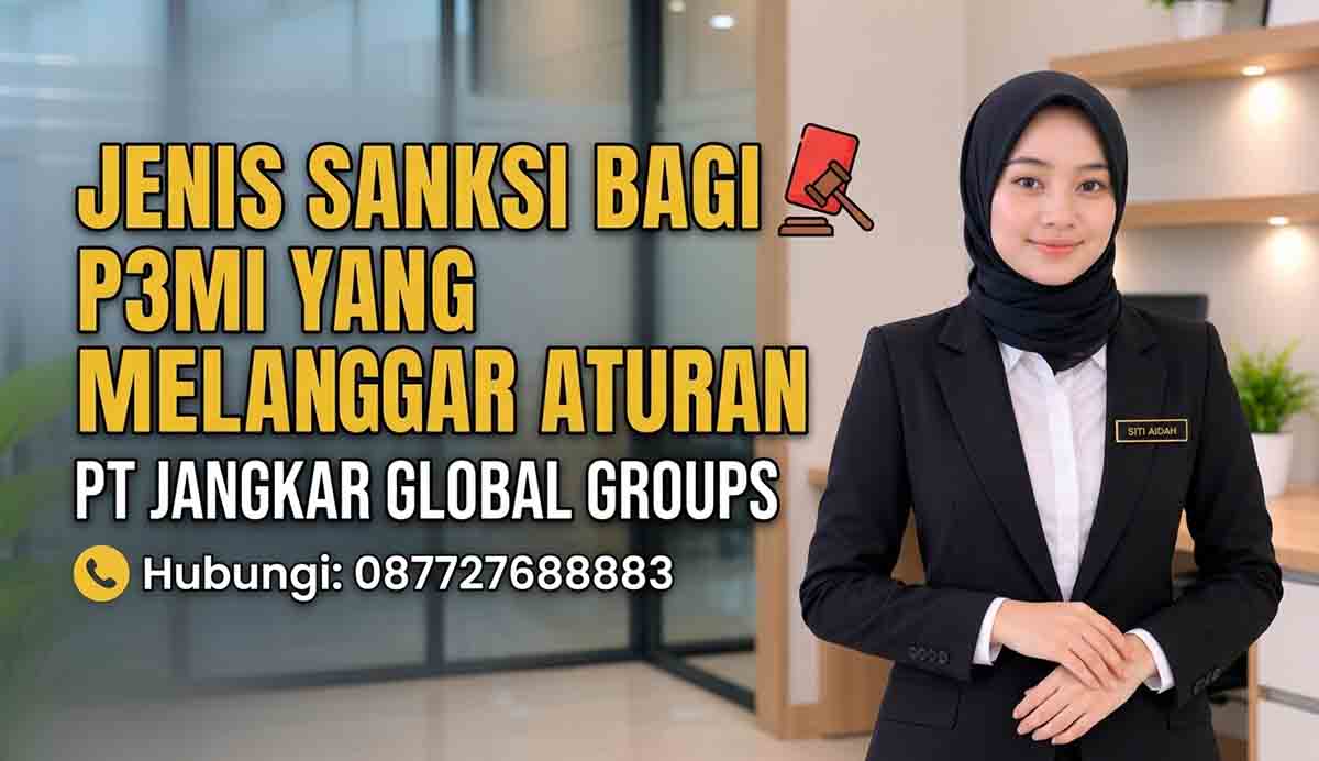 Jenis Sanksi bagi P3MI yang Melanggar Aturan
