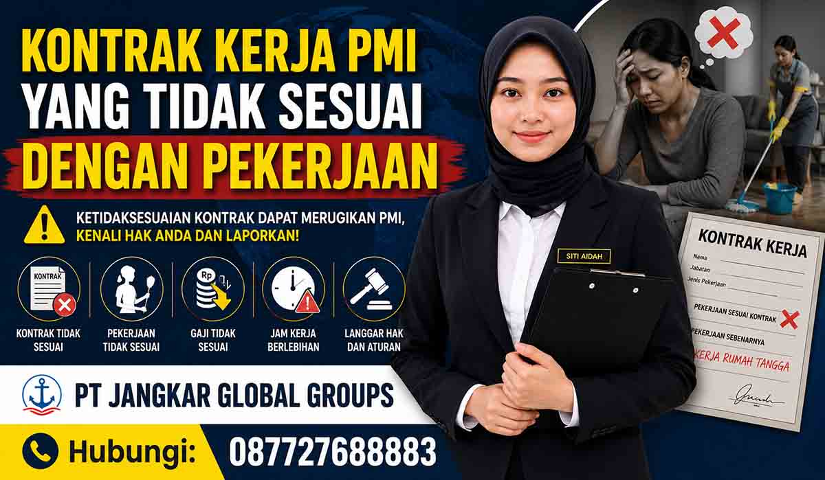 Kontrak Kerja PMI yang Tidak Sesuai dengan Pekerjaan