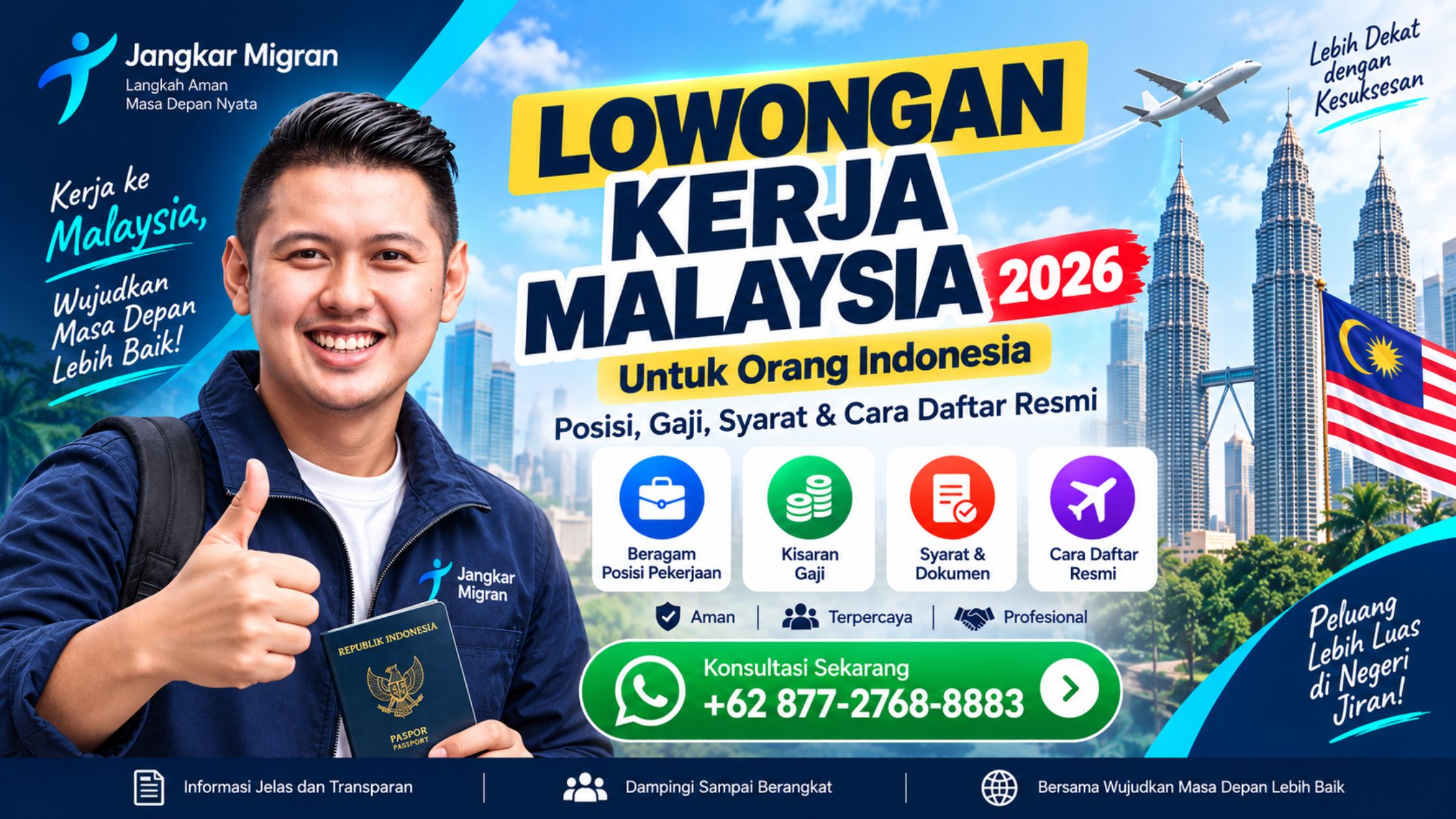 Lowongan Kerja Malaysia 2026 untuk Orang Indonesia: Posisi, Gaji, Syarat & Cara Daftar Resmi