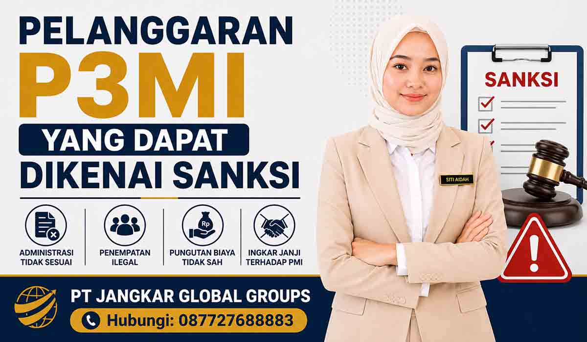 Pelanggaran P3MI yang Dapat Dikenai Sanksi