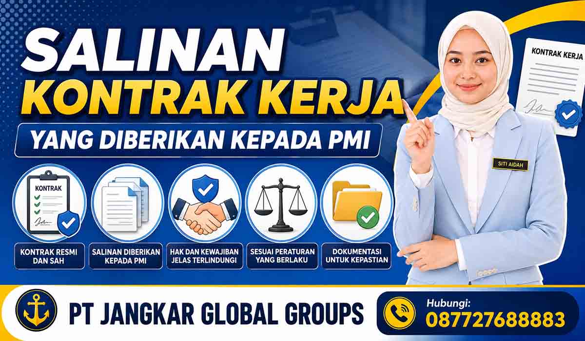 Salinan Kontrak Kerja yang Diberikan kepada PMI