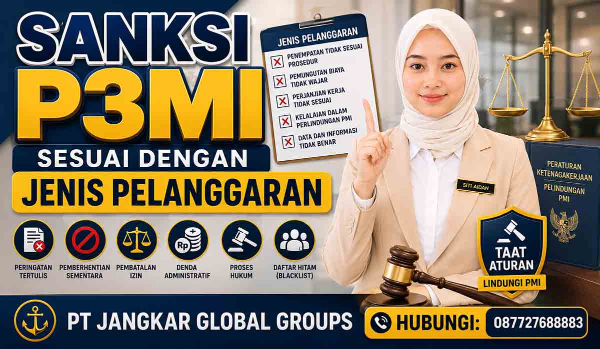 Sanksi P3MI Sesuai dengan Jenis Pelanggaran