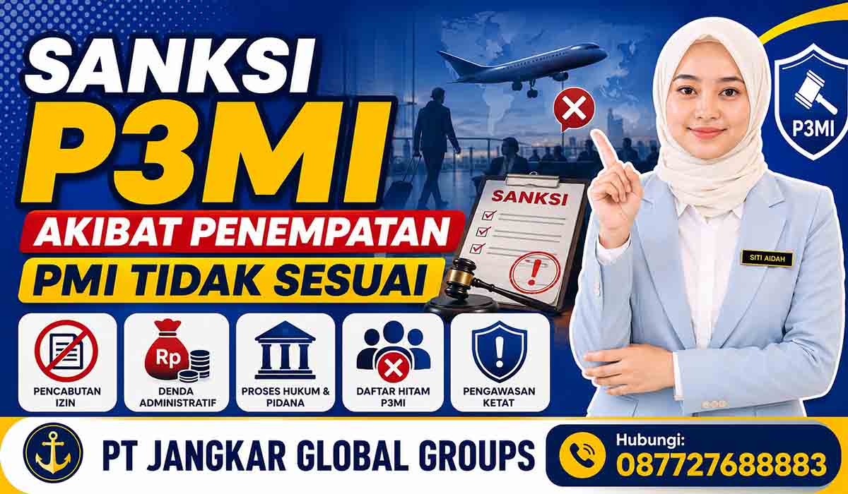 Sanksi P3MI akibat Penempatan PMI Tidak Sesuai